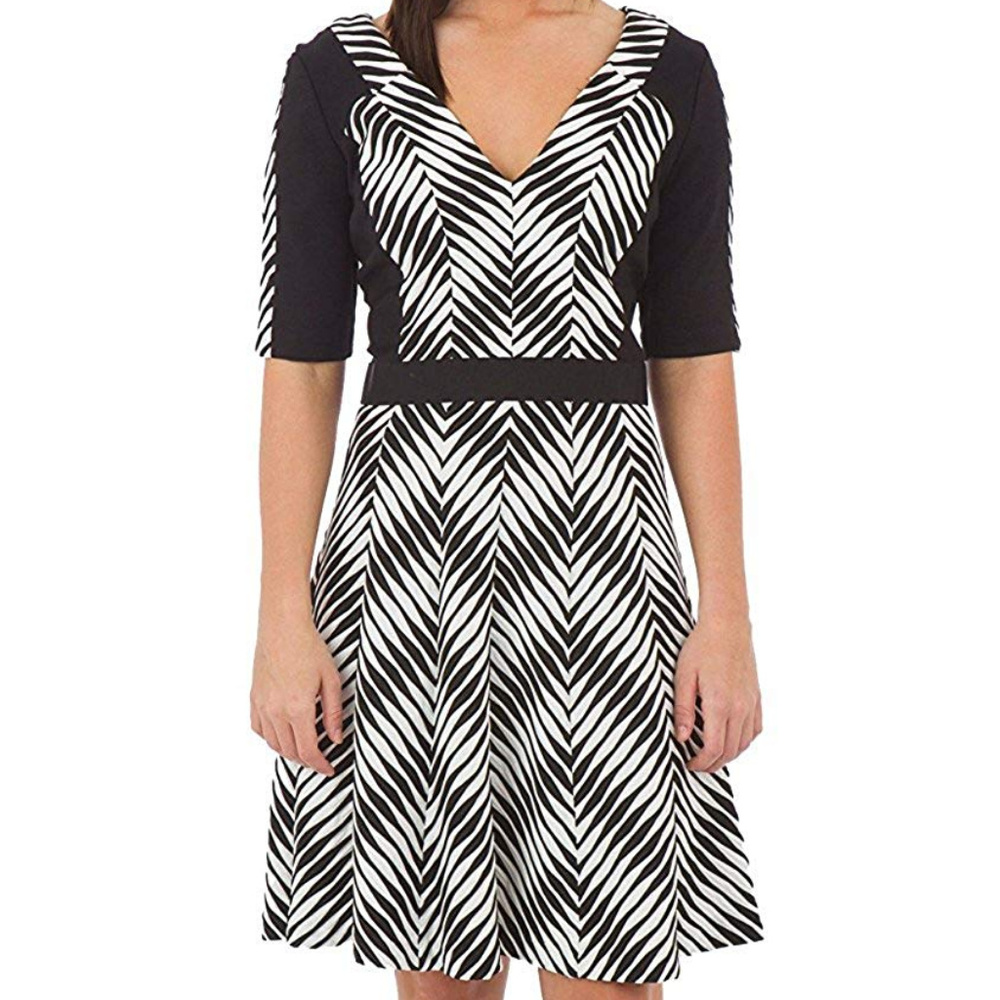 NWT Betsey Johnson Printed Color Block Dress 14
